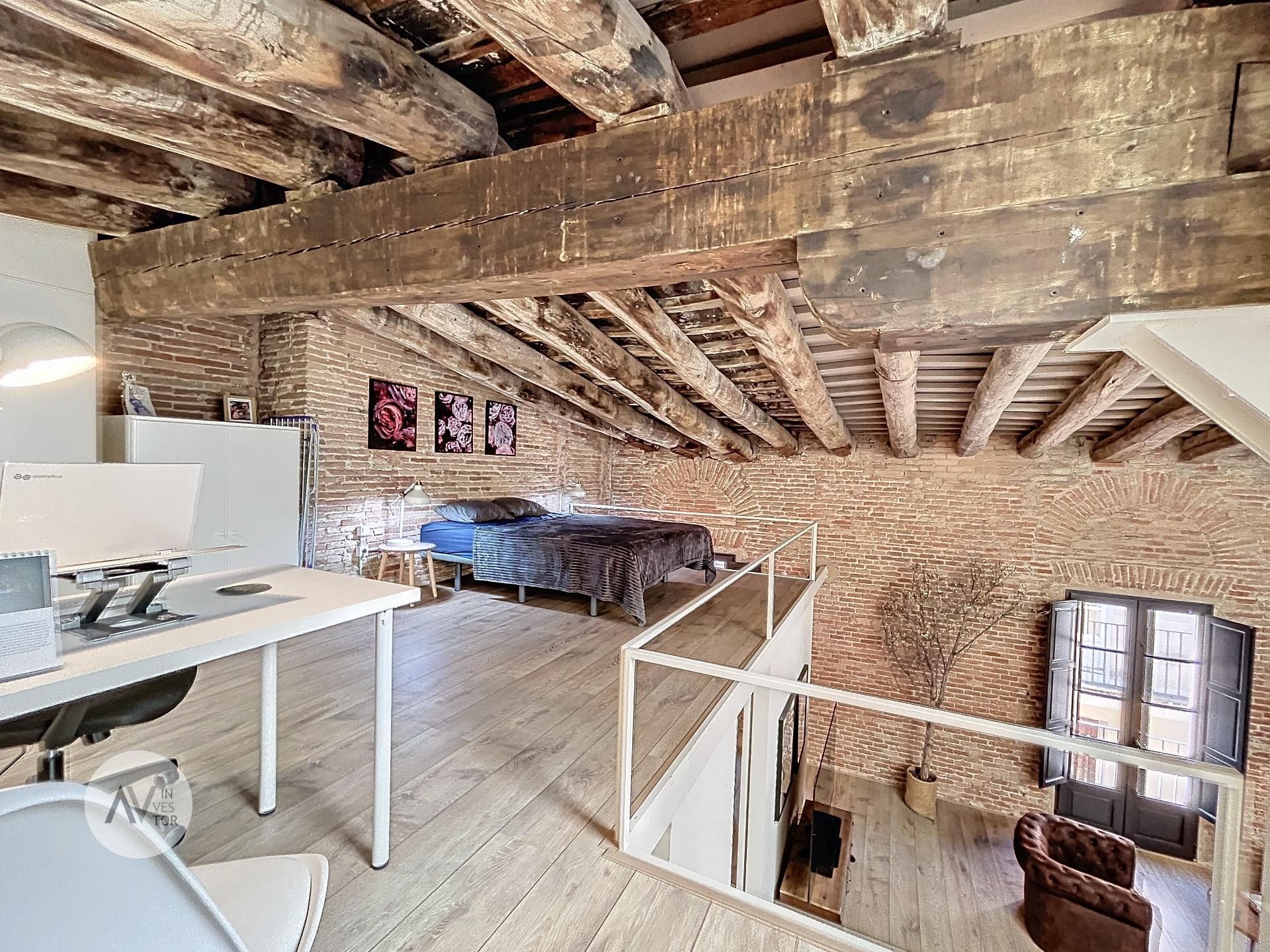 Dormitori de Àtic en venda en  Barcelona Capital amb Aire condicionat, Terrassa i Balcó