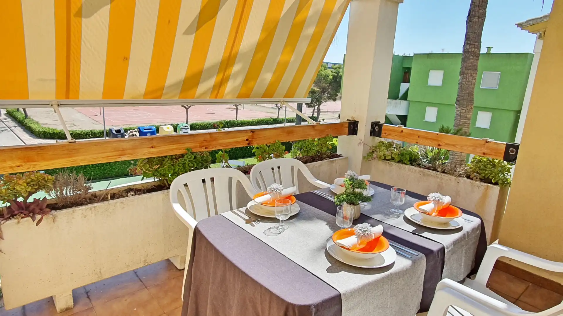 Terraza de Apartamento de alquiler en Xeraco con Terraza, Amueblado y Horno
