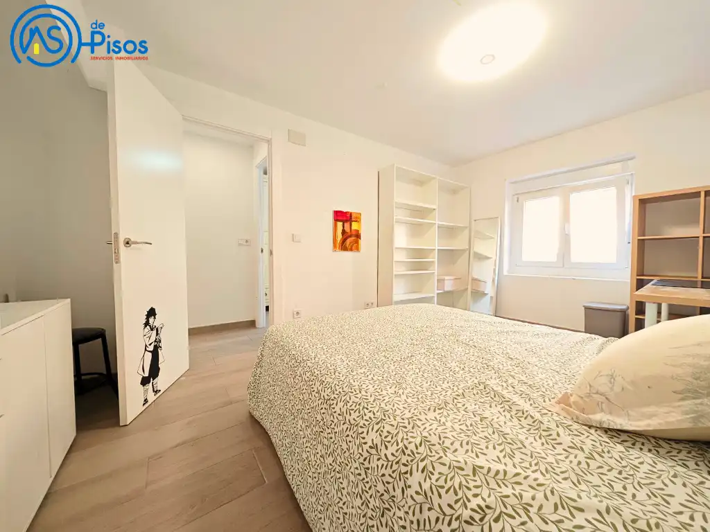 Bedroom of Flat for rent in Zaragoza  with Air Conditioner, Heating and Parquet flooring