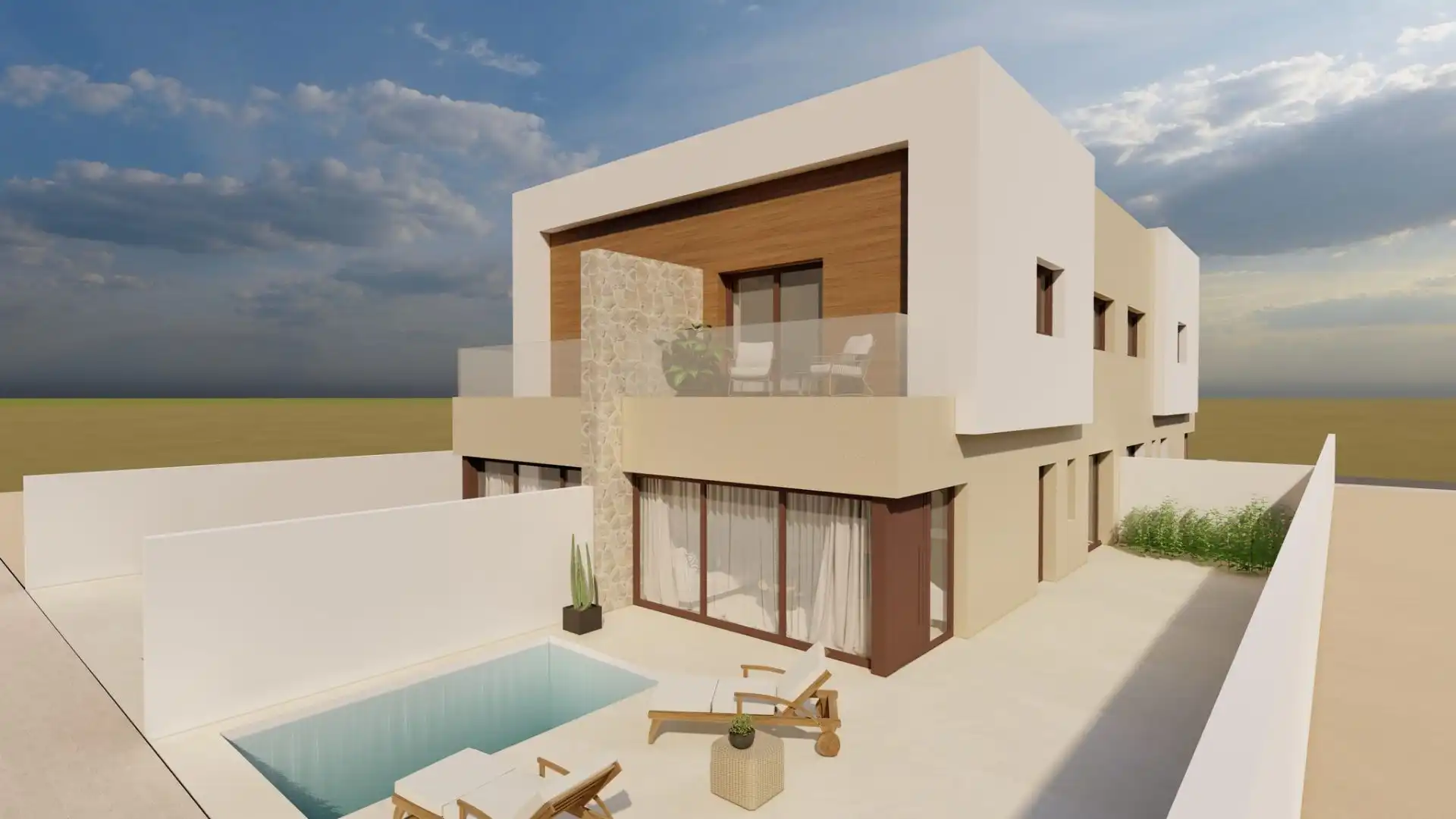 Dúplex con piscina en venta en San Javier ciudad