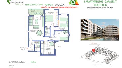 Photo 3 of Flat for sale in Calle Conchi Paredes, 2, San Antonio, Palencia