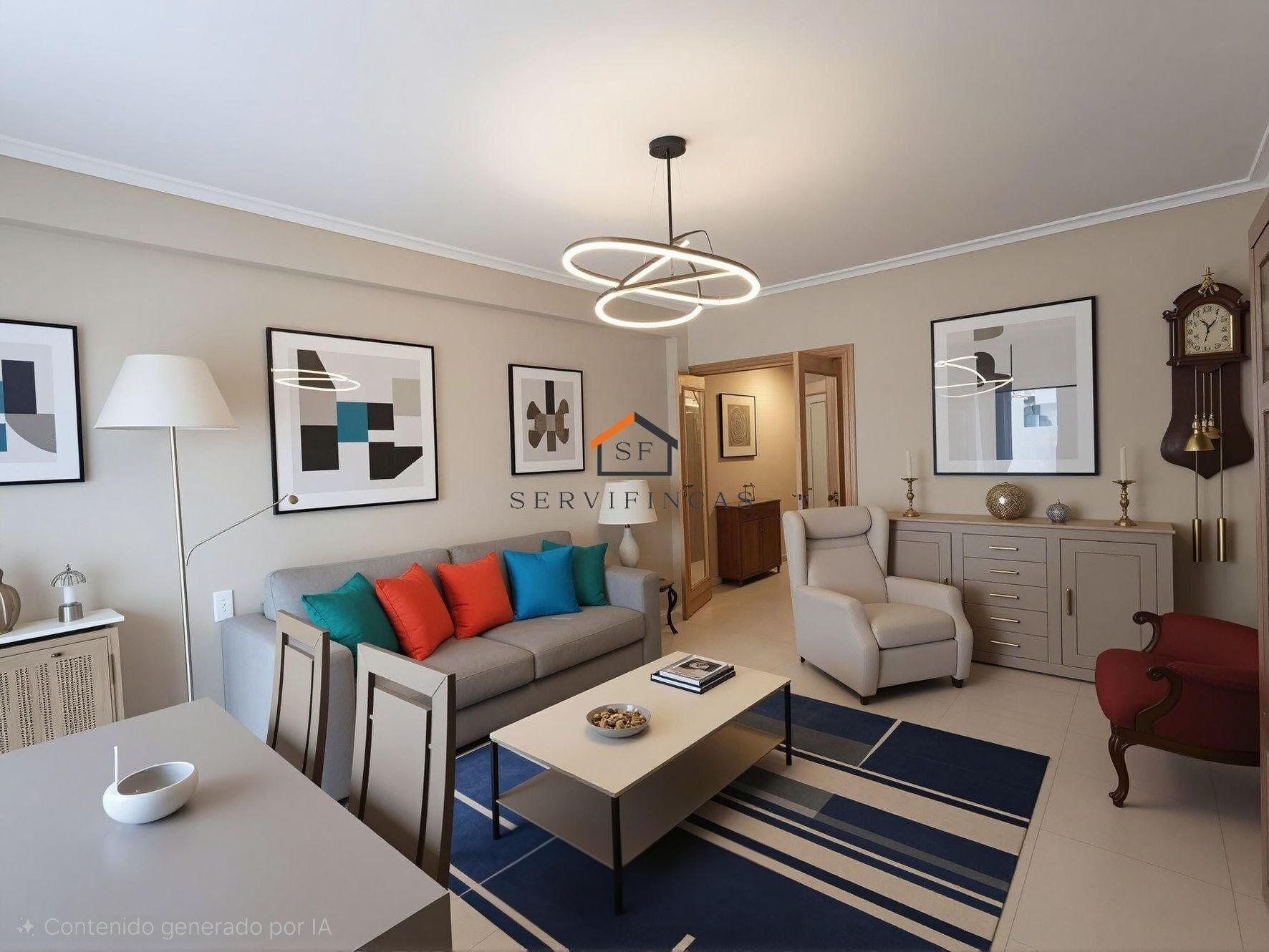 Sala d'estar de Pis en venda en  Madrid Capital amb Calefacció, Parquet i Terrassa