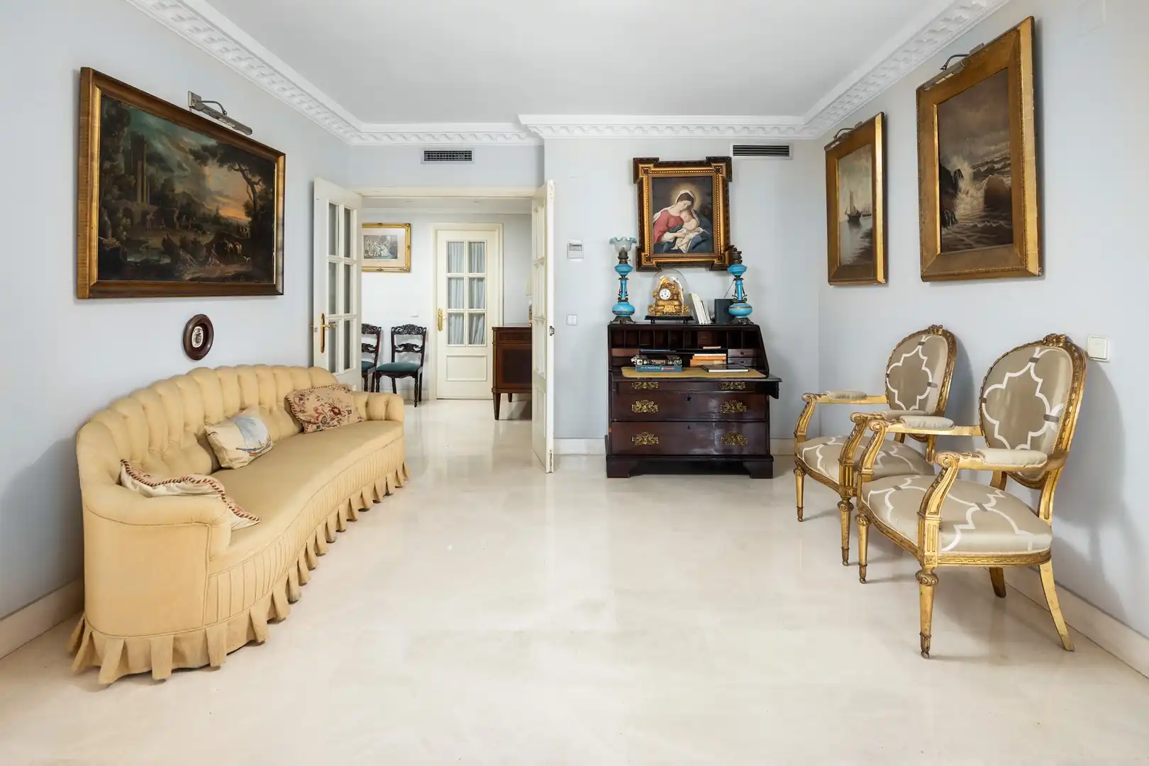Sala de estar de Piso en venta en Málaga con Aire acondicionado, Trastero y Amueblado