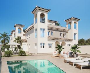 Exterior view of Single-family semi-detached for sale in Bigastro  with Air Conditioner, Private garden and Swimming Pool