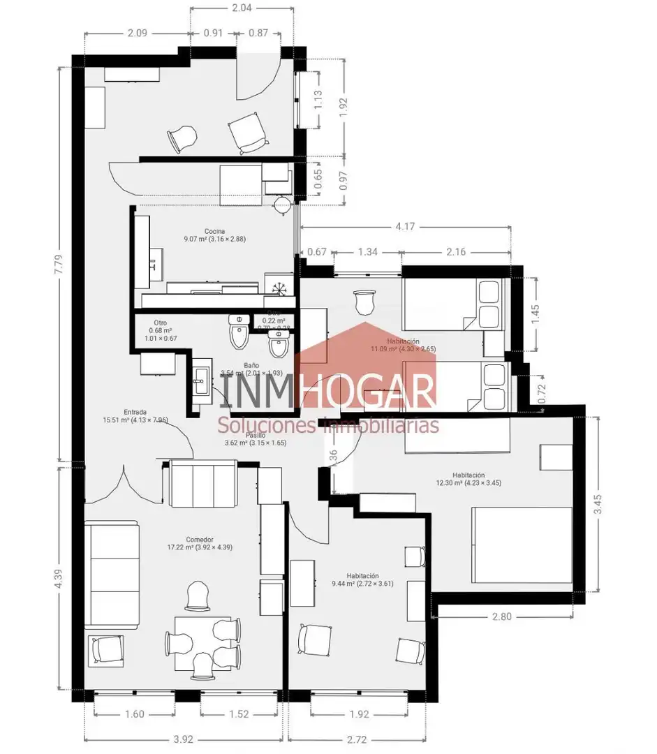 Piso en venta en Arévalo con Calefacción, Parquet y Amueblado