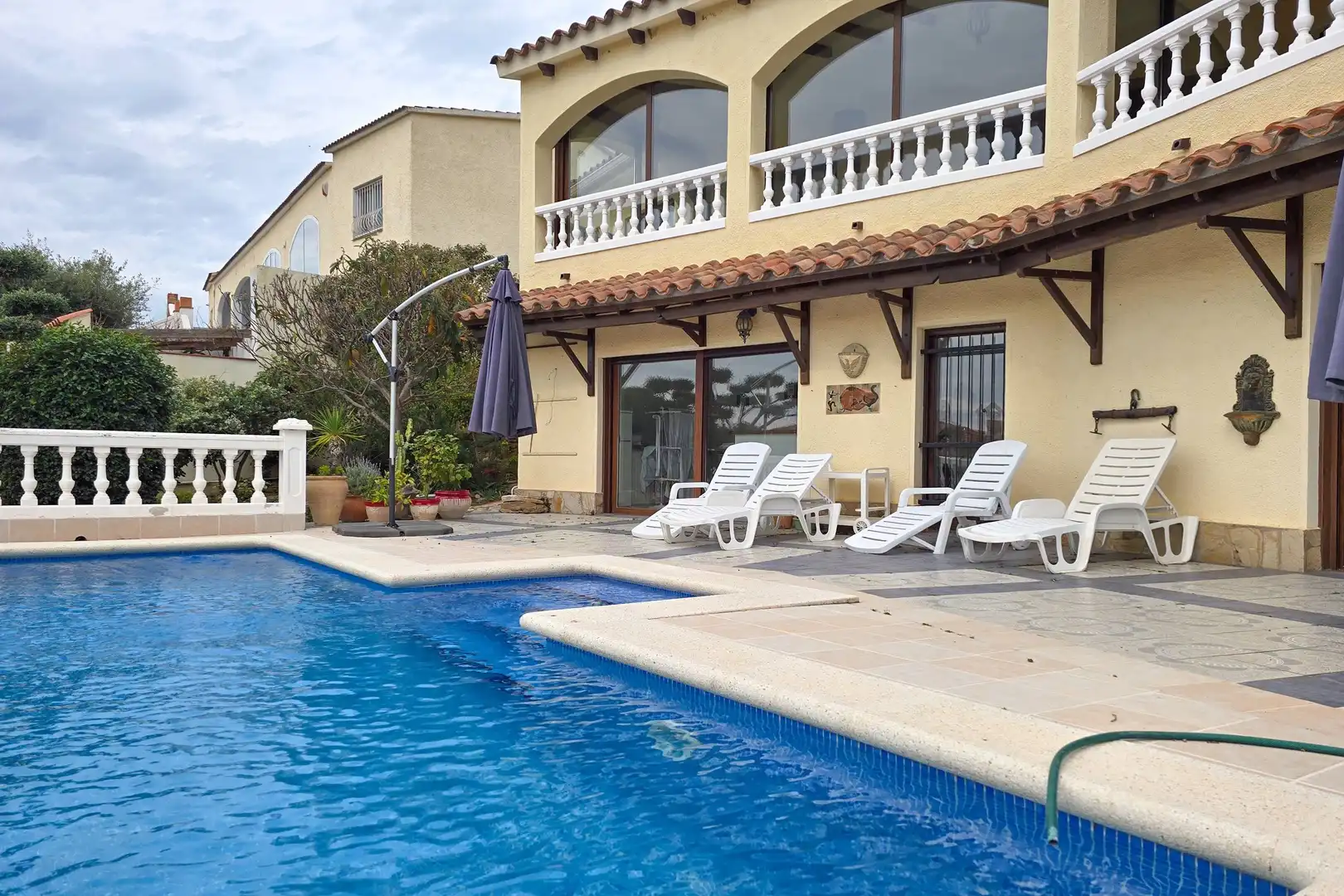 Swimming pool of Houses for sale in Roses  with Private garden, Terrace and Swimming Pool