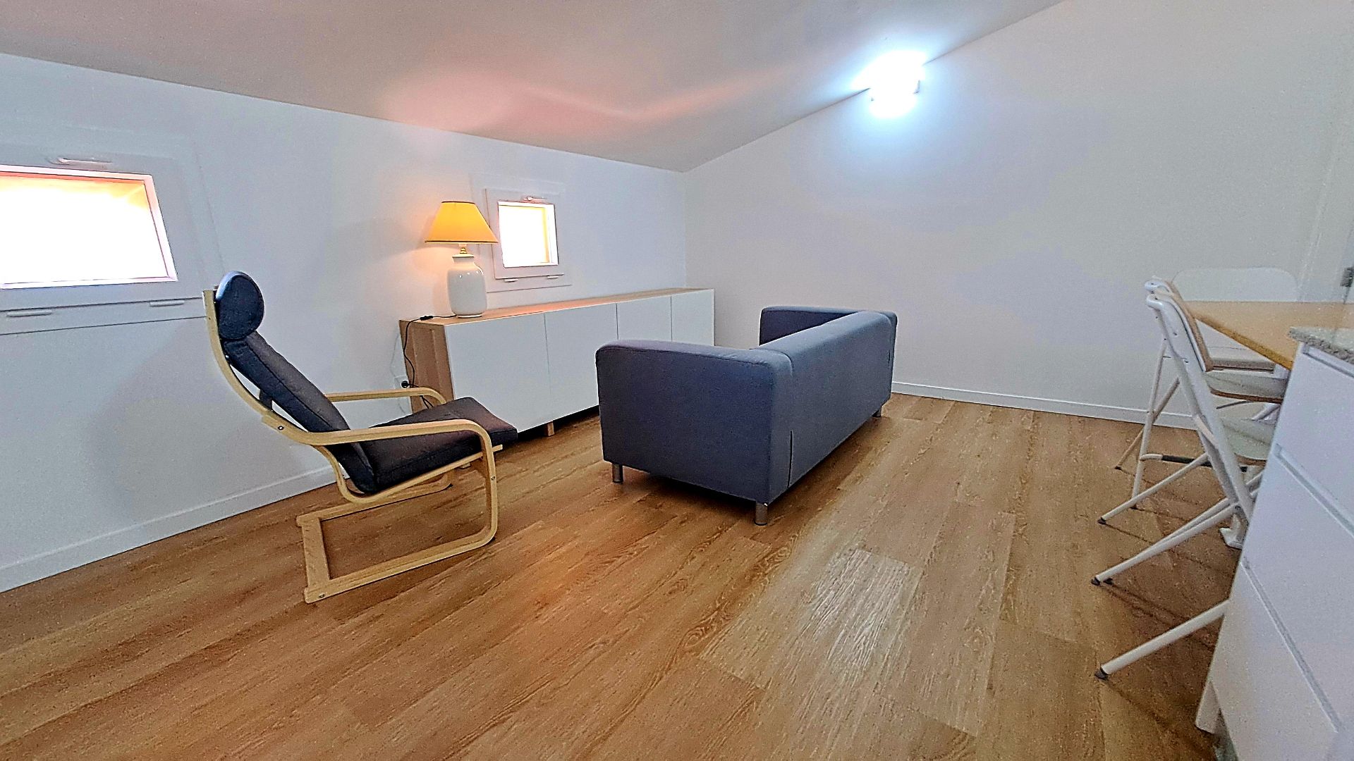 Sala d'estar de Àtic de lloguer en Las Palmas de Gran Canaria amb Parquet, Moblat i Rentadora