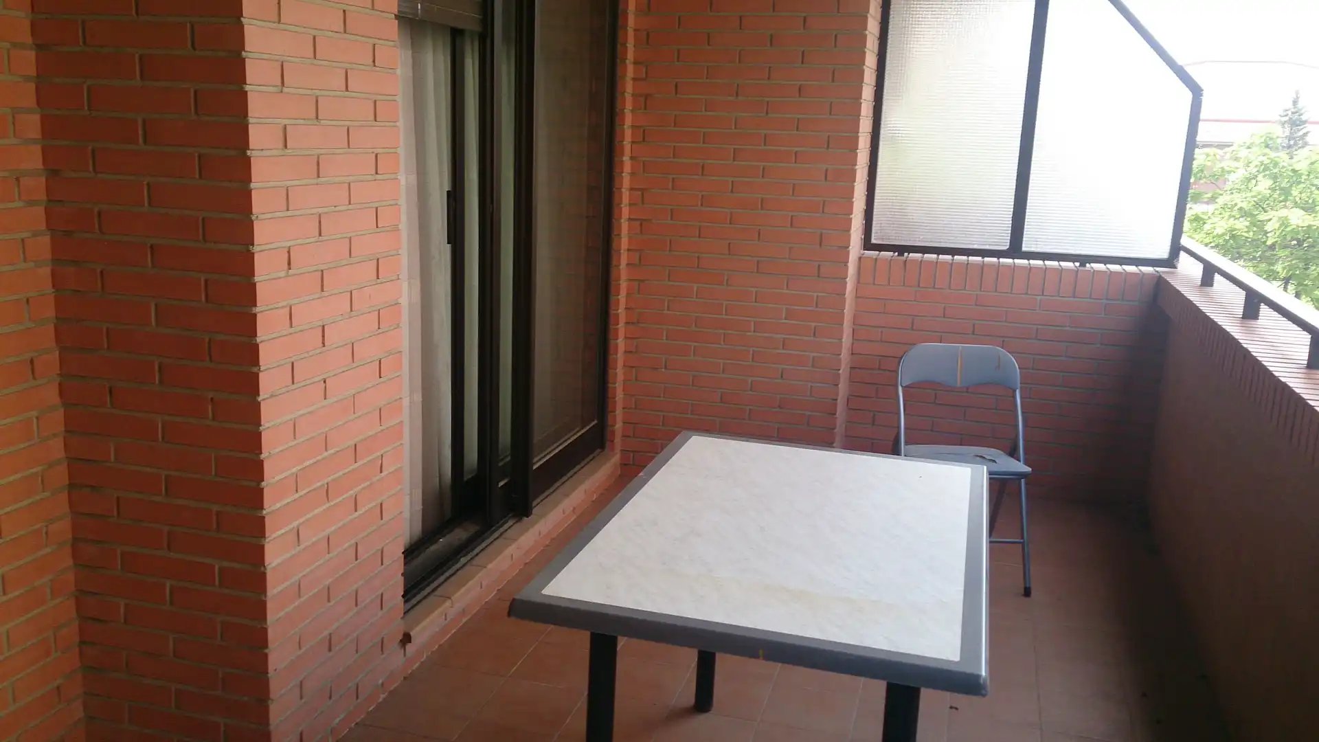 Terrasse von Wohnung zur Miete in Zaragoza mit Klimaanlage, Heizung und Parkett