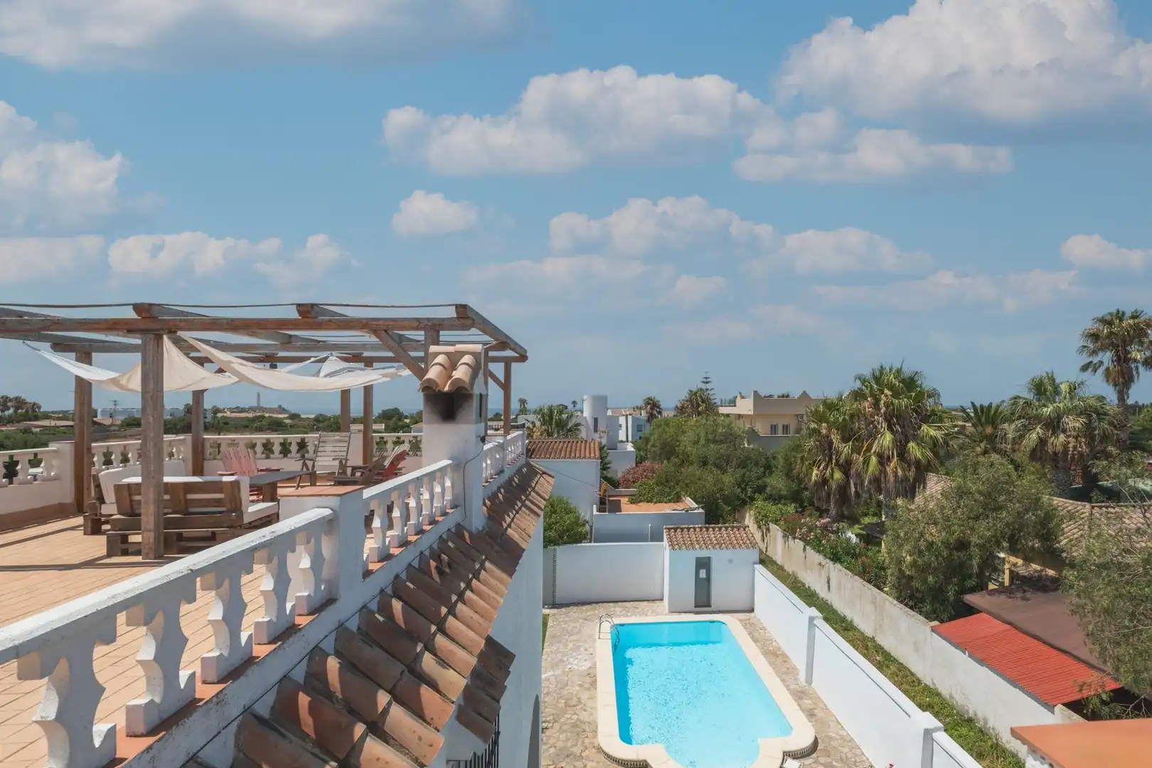 Terrace of Country homes for sale in Barbate  with Private garden, Terrace and Storage room