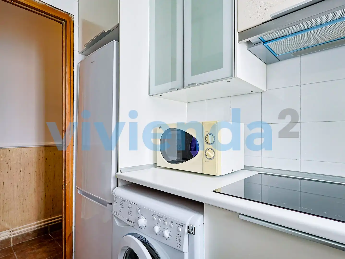 Cocina de Piso de alquiler en Madrid con Aire acondicionado, Calefacción y Balcón