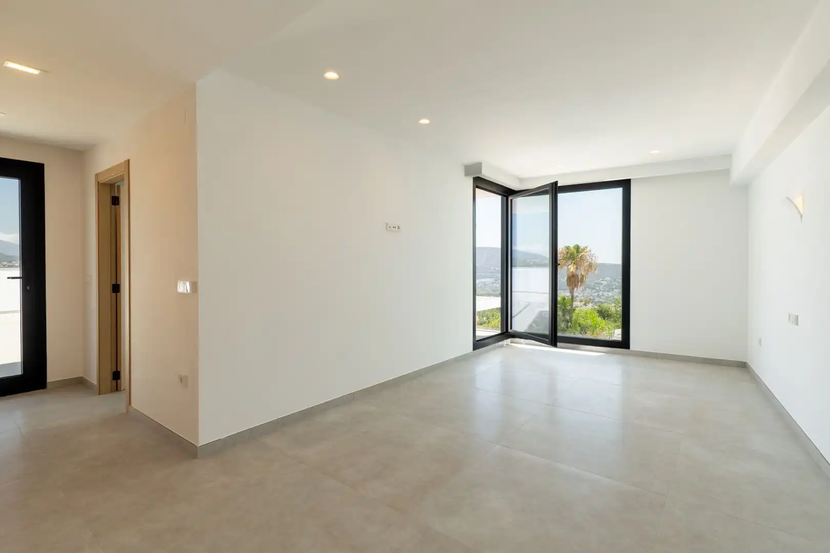 Wohnzimmer von Haus oder Chalet zum Verkauf in Moraira mit Klimaanlage, Privatgarten und Terrasse