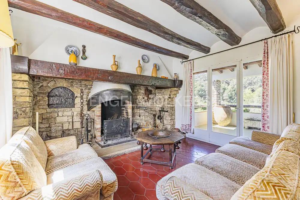 Living room of Country homes for sale in Aiguamúrcia  with Heating, Private garden and Balcony