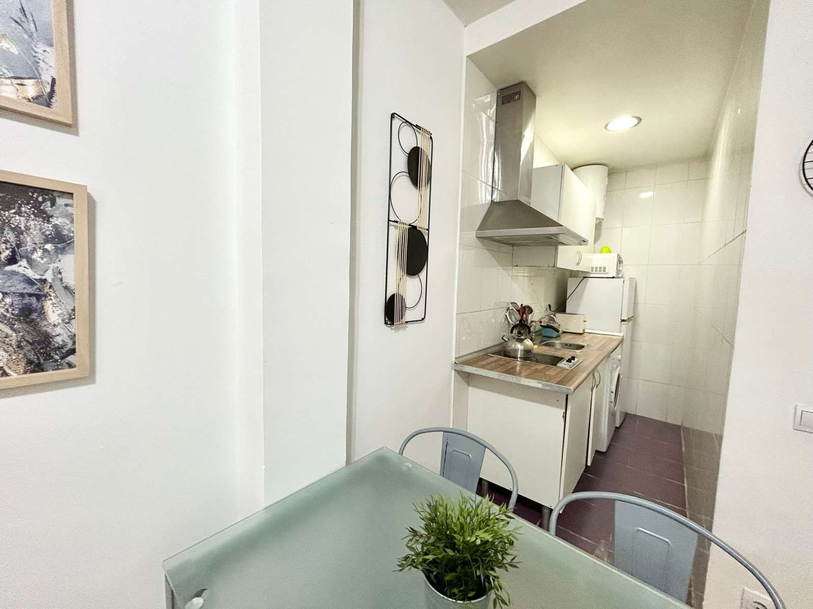 Cuina de Estudi per a compartir en  Madrid Capital amb Aire condicionat i Terrassa