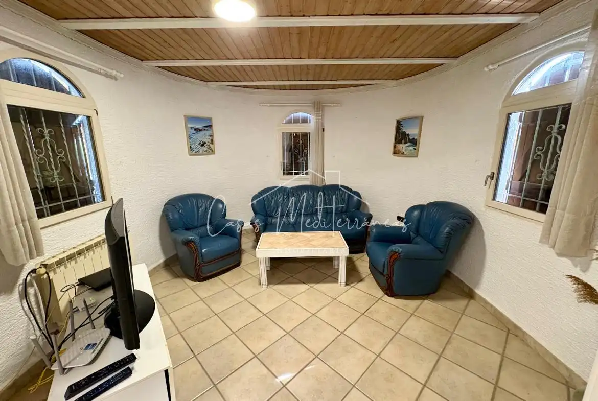 Sala de estar de Casa o chalet en venta en L'Ametlla de Mar  con Aire acondicionado, Calefacción y Jardín privado