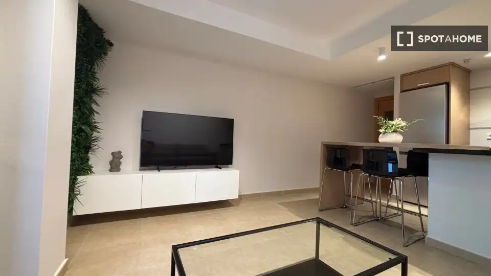 Sala de estar de Apartamento para compartir en Massanassa con Aire acondicionado, Terraza y Amueblado