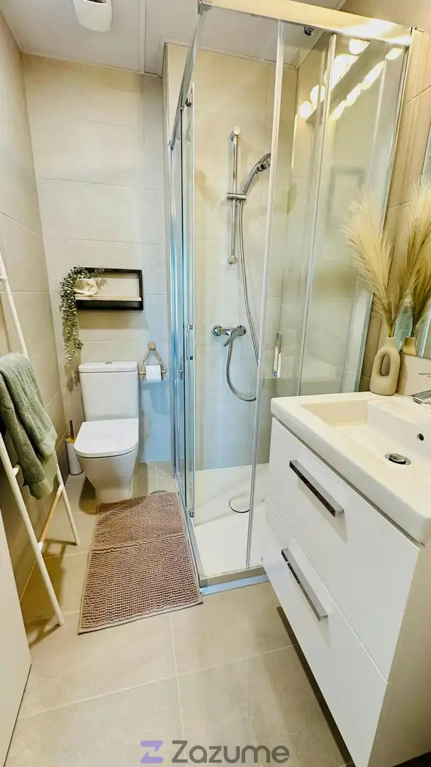 Bathroom of Flat for rent in Málaga  with Air Conditioner, Heating and Private garden