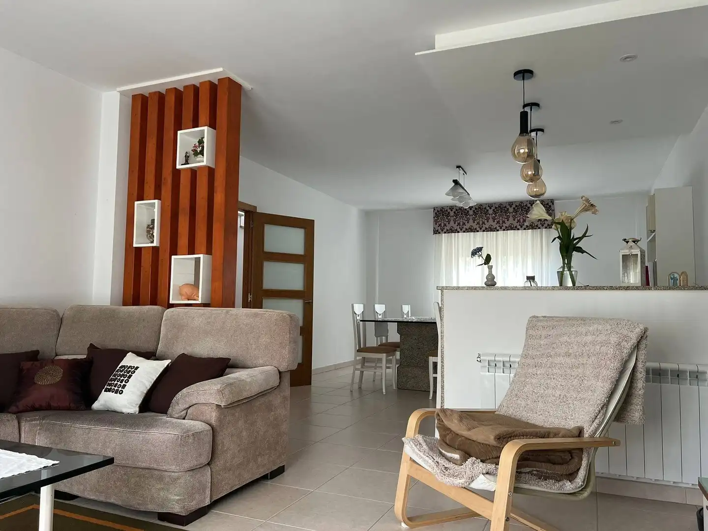 Living room of Houses for rent in Padrón  with Heating, Private garden and Storage room
