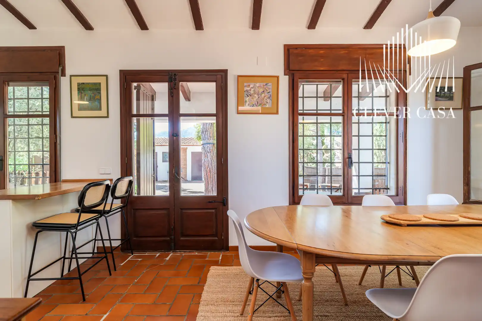 Comedor de Casa o chalet en venta en Castellví de Rosanes con Aire acondicionado, Calefacción y Jardín privado