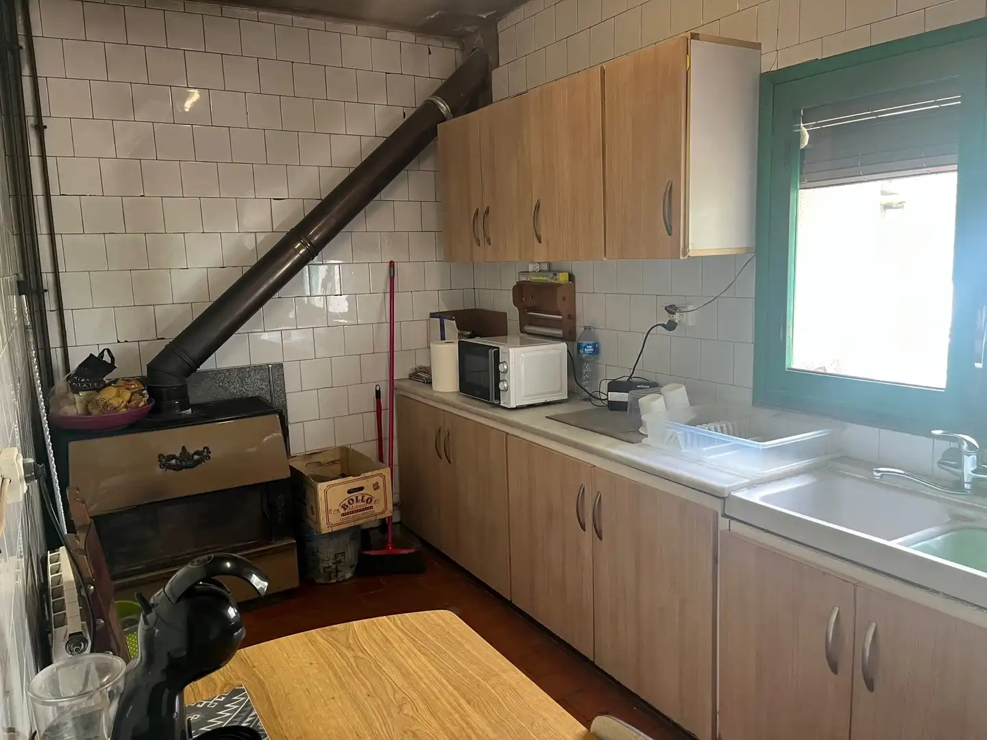Cocina de Finca rústica en venta en Bescanó con Calefacción y Terraza