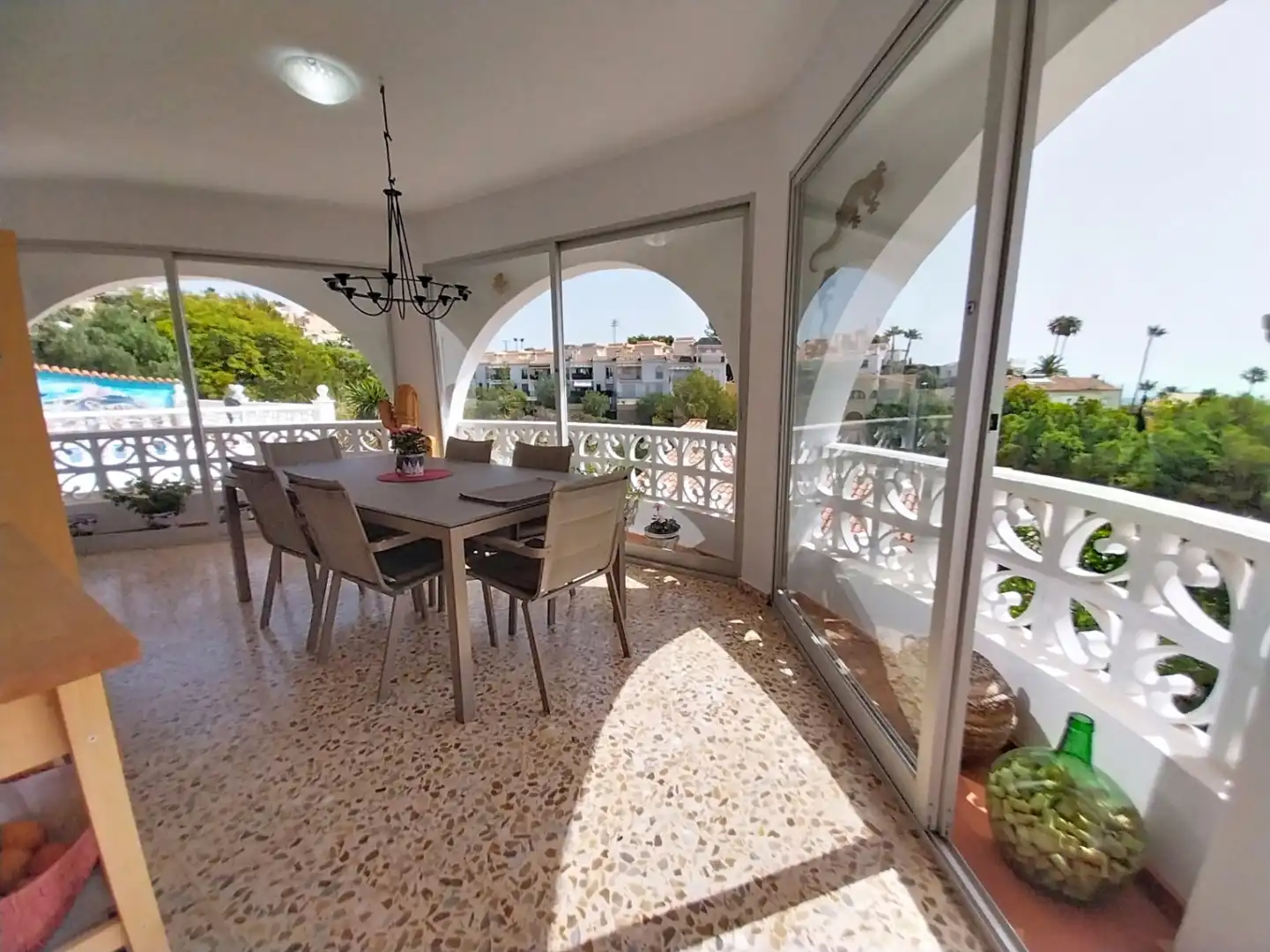 Terrassa de Casa o xalet en venda en La Nucia amb Aire condicionat, Jardí privat i Terrassa