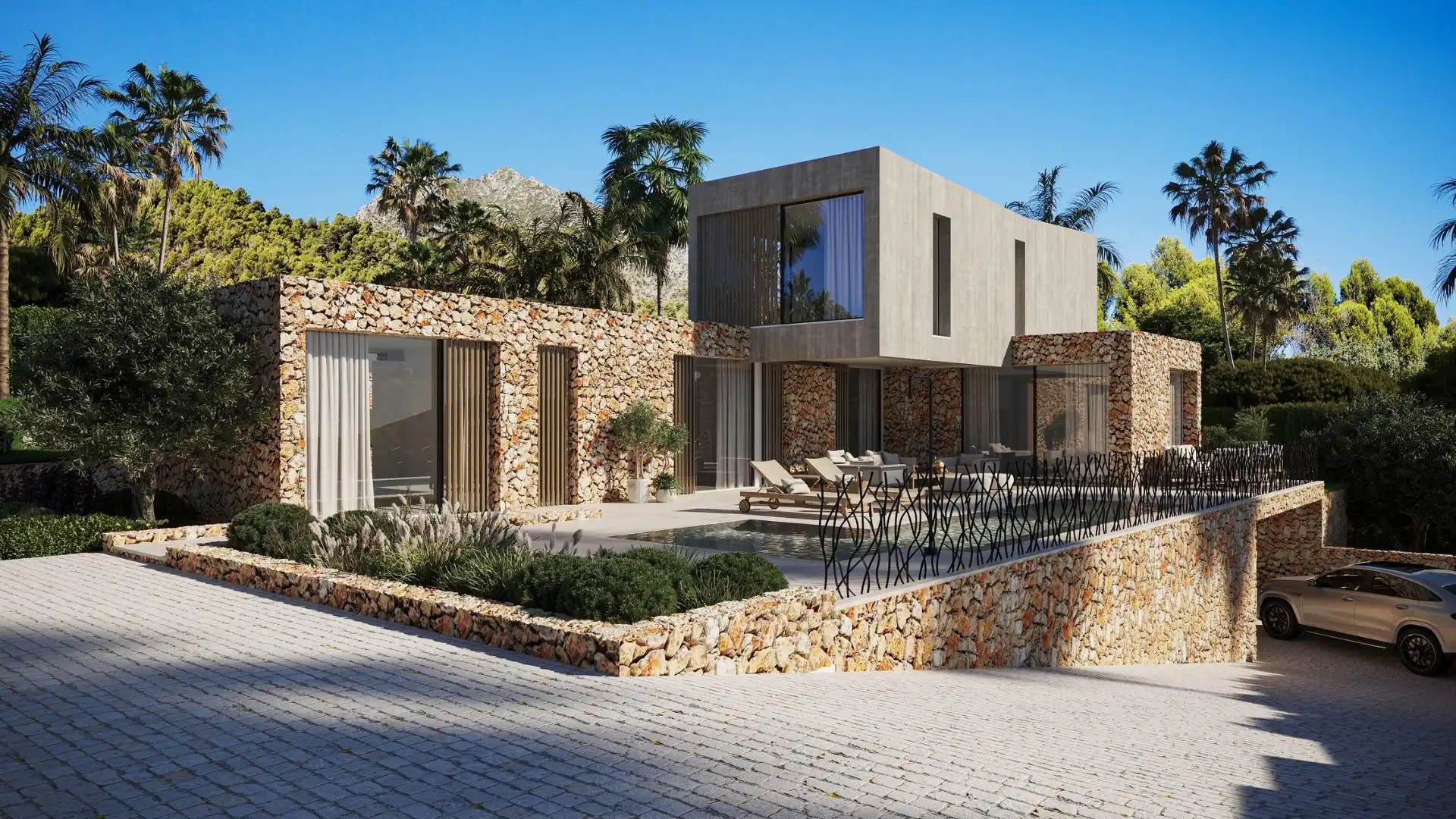 Vista exterior de Casa o xalet en venda en Jávea / Xàbia amb Aire condicionat, Jardí privat i Terrassa