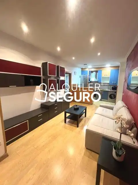 Sala de estar de Piso de alquiler en Leganés con Calefacción y Amueblado