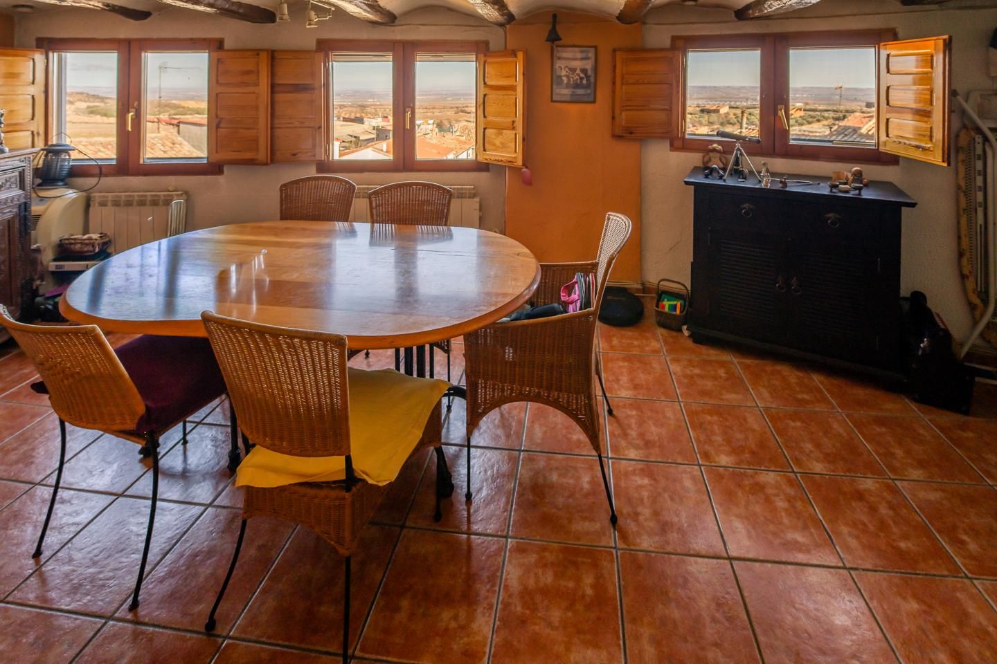 Dining room of House or chalet for sale in Almonacid de la Sierra  with Heating, Terrace and Balcony