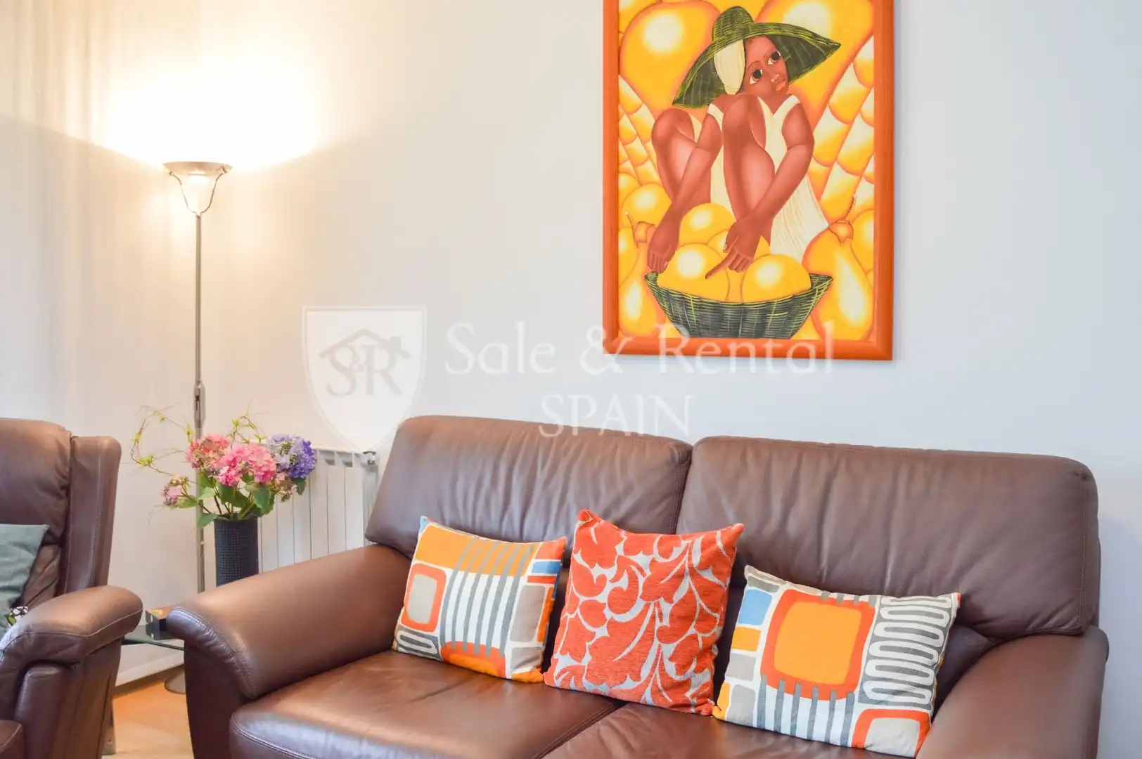 Wohnzimmer von Wohnung zum Verkauf in Tossa de Mar mit Klimaanlage, Heizung und Terrasse