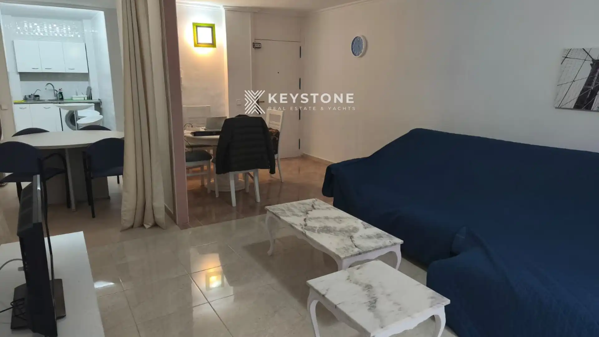Living room of Flat for rent in Alicante / Alacant  with Air Conditioner, Furnished and Pets allowed