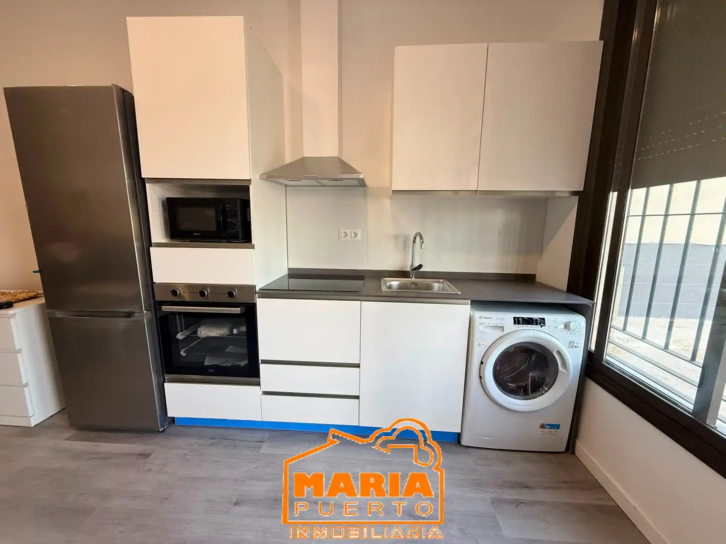Küche von Wohnung zur Miete in Málaga mit Klimaanlage und Möbliert