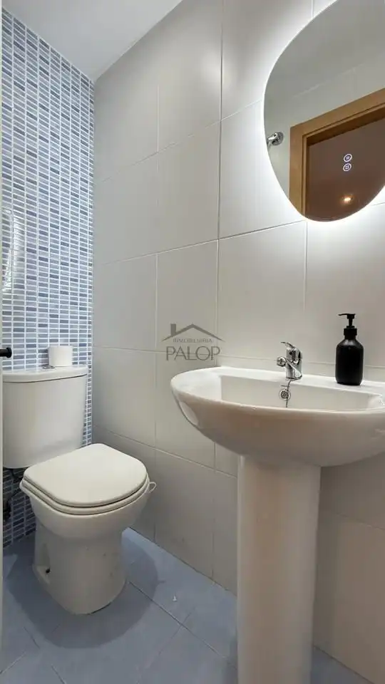 Badezimmer von Maisonette zum Verkauf in La Pobla Llarga mit Klimaanlage und Terrasse