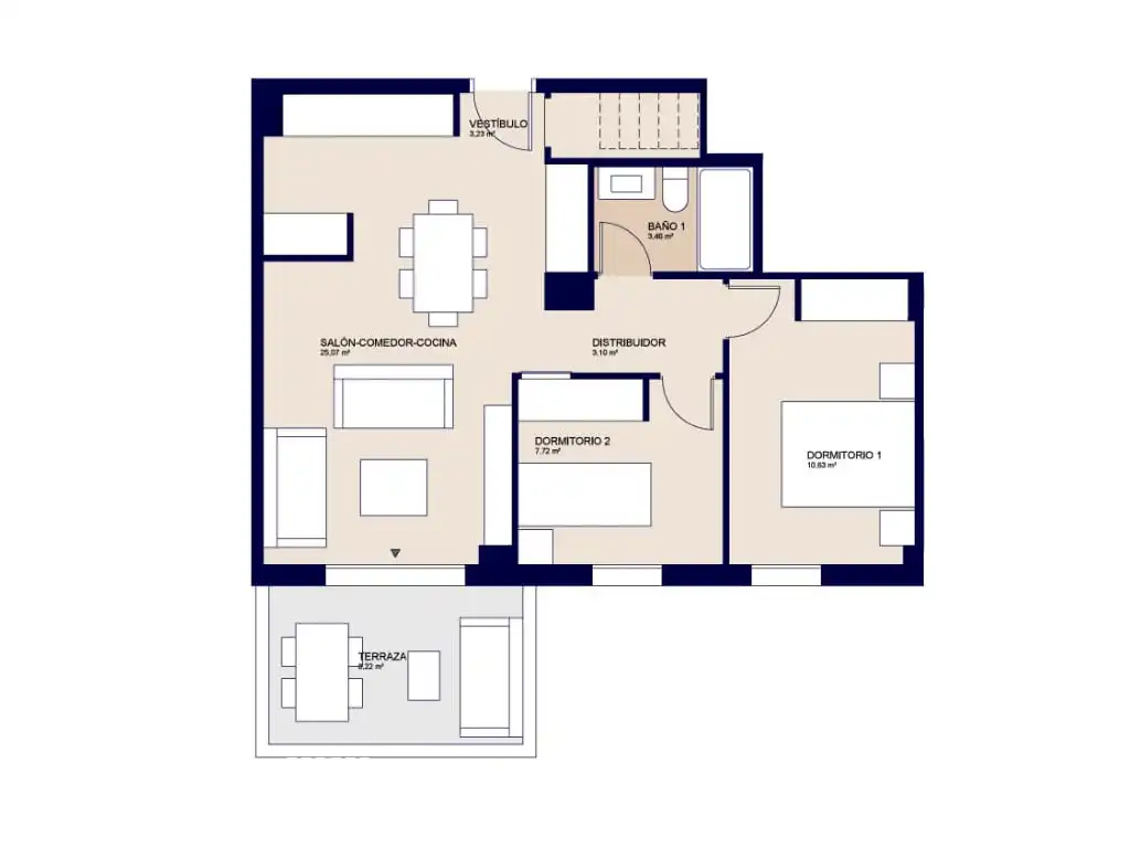 Wohnung zur Miete in Cobeña mit Klimaanlage, Heizung und Terrasse