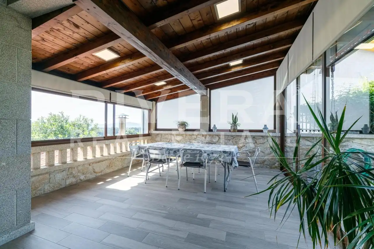 Terraza de Casa o chalet en venta en O Rosal   con Calefacción, Jardín privado y Terraza