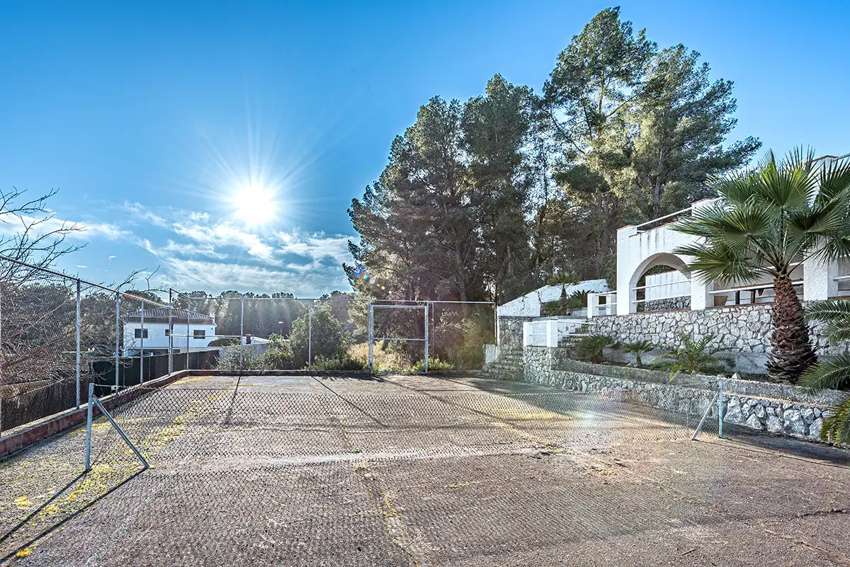 Exterior view of Houses for sale in Sant Pere de Ribes  with Heating, Terrace and Swimming Pool
