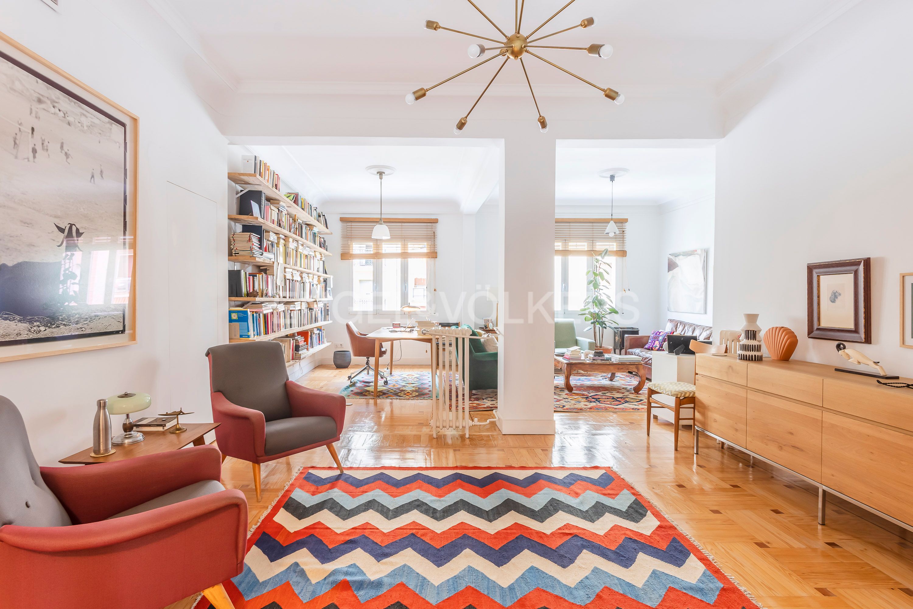 Living room of Apartment for sale in  Madrid Capital  with Air Conditioner, Heating and Terrace