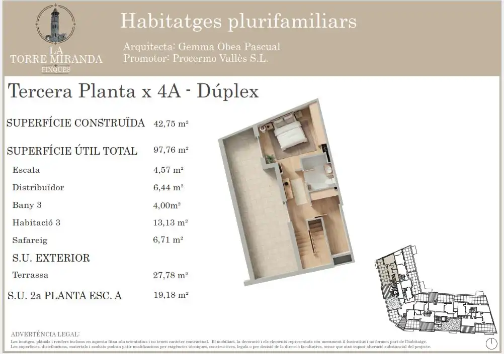 Dúplex en venda a Carrer Montseny, 19, Llinars del Vallès