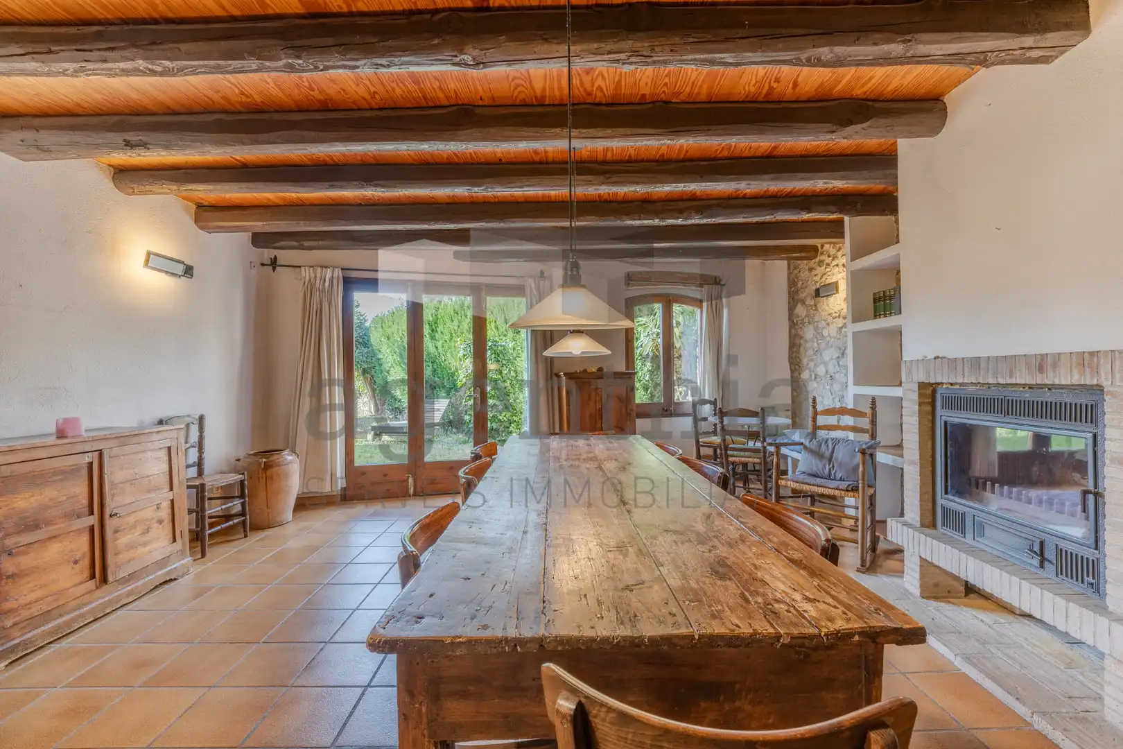 Comedor de Finca rústica en venta en Vilablareix con Calefacción, Trastero y Balcón