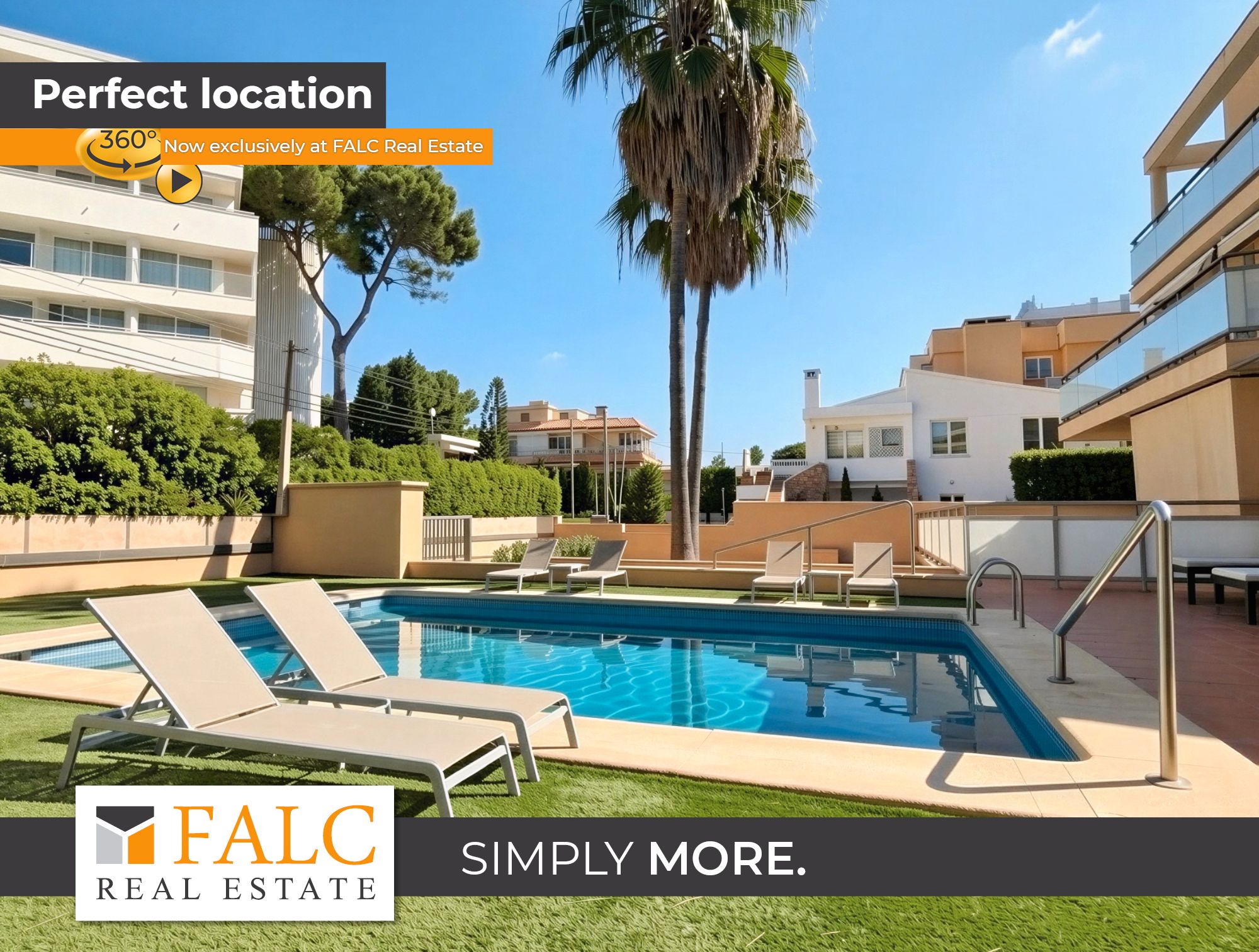 Vista exterior de Apartament en venda en  Palma de Mallorca amb Aire condicionat, Jardí privat i Moblat