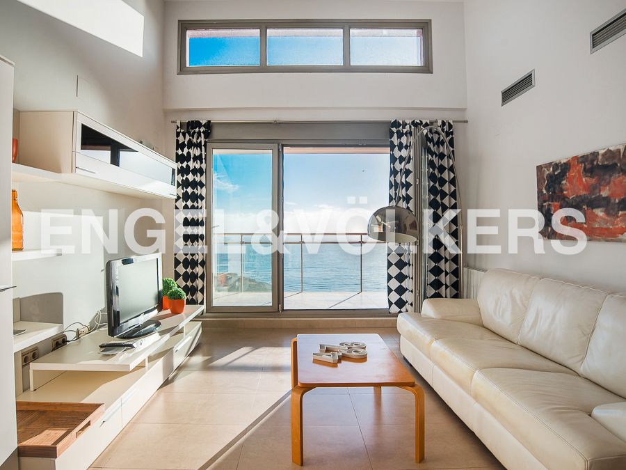 Living room of Attic to rent in Oropesa del Mar / Orpesa  with Air Conditioner, Heating and Terrace