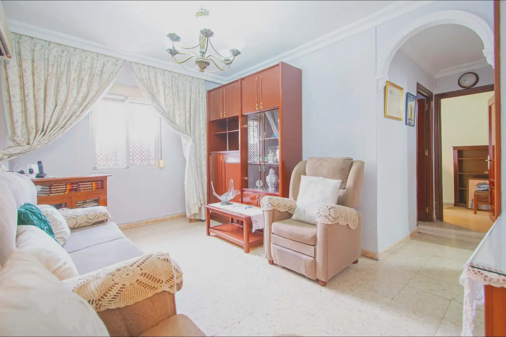 Living room of Ground floor for sale in Sevilla  with Air Conditioner and Heating