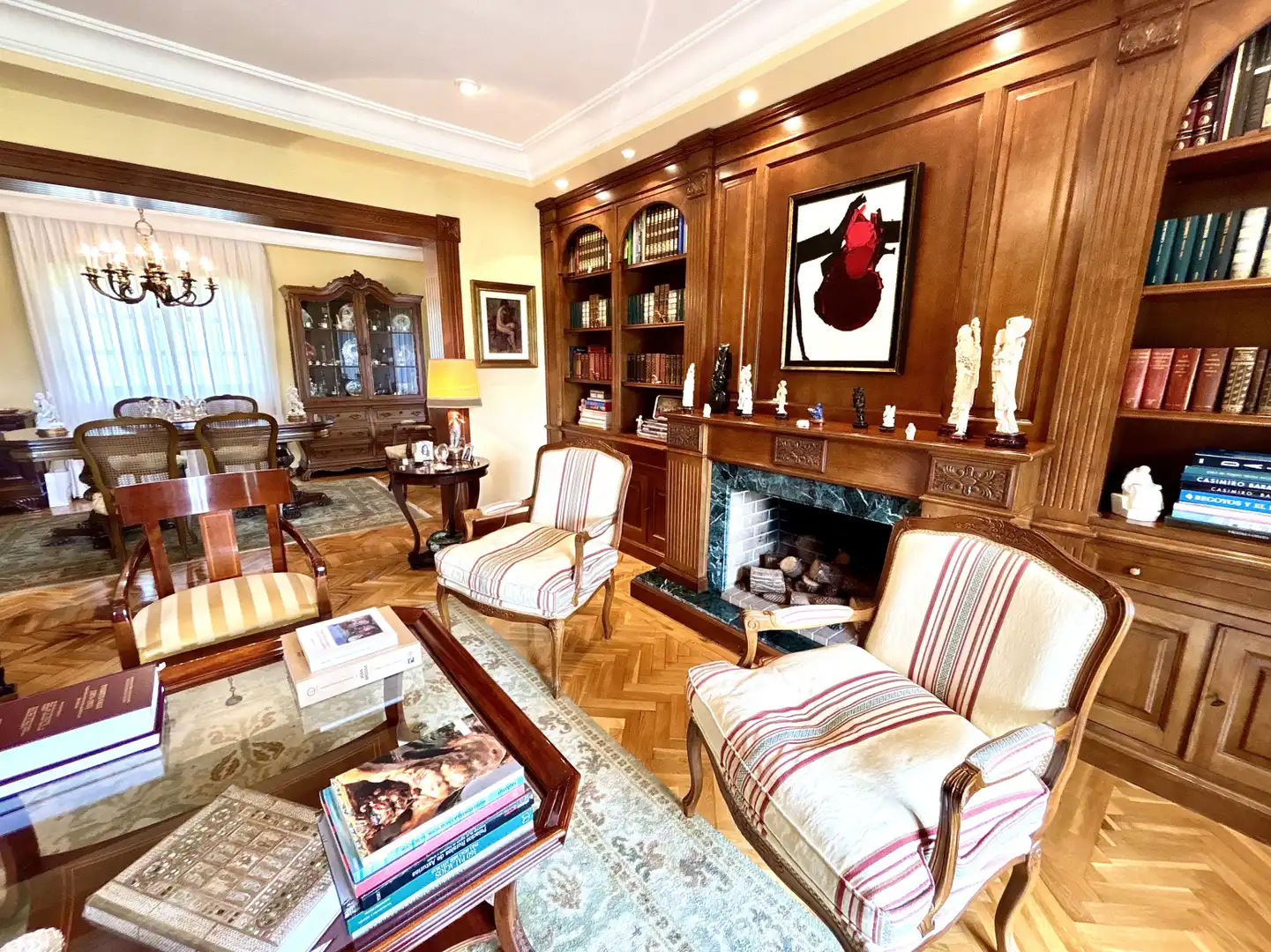 Living room of Houses for sale in Sariego  with Heating, Private garden and Parquet flooring