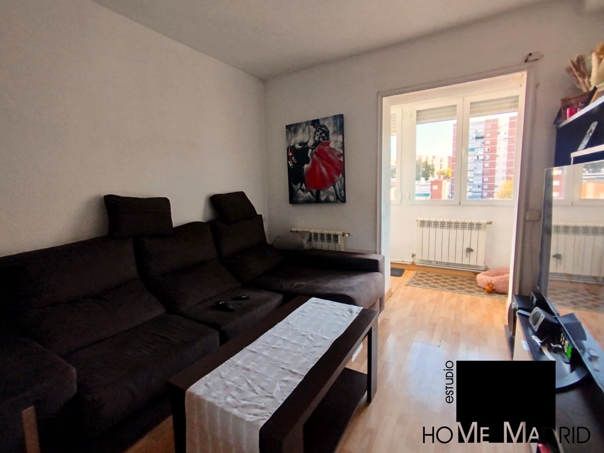 Living room of Flat for sale in  Madrid Capital  with Heating and Parquet flooring