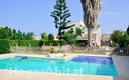 Swimming pool of House or chalet for sale in Oliva  with Air Conditioner, Heating and Private garden