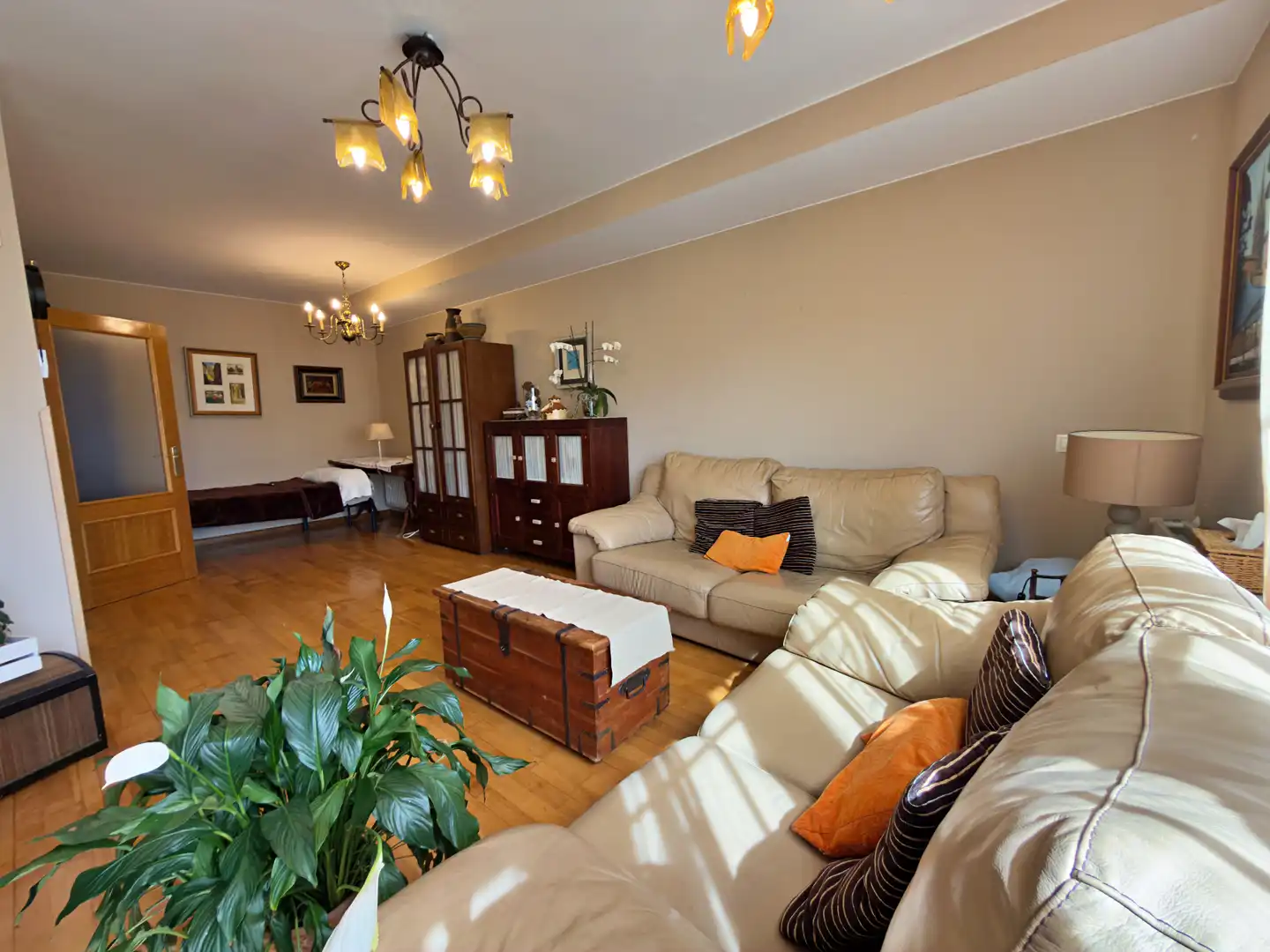 Living room of Detached homes for sale in Llanera  with Heating, Parquet flooring and Terrace