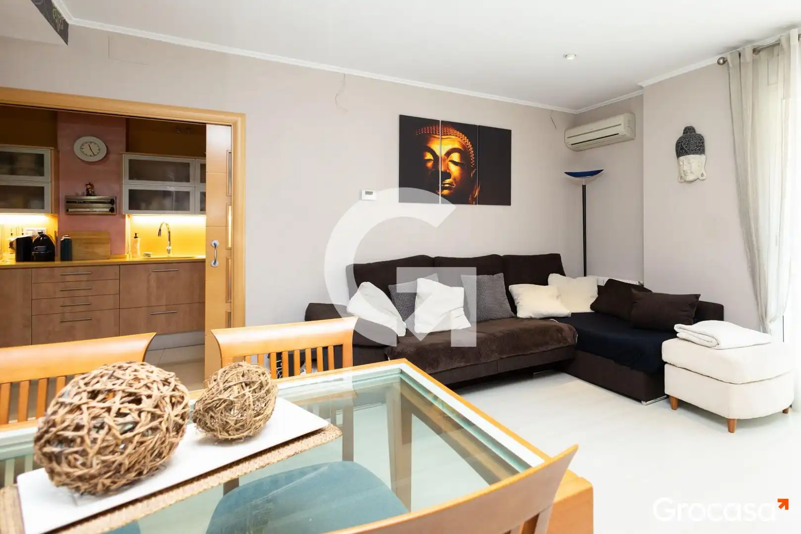 Sala de estar de Piso en venta en Badalona con Aire acondicionado, Calefacción y Horno