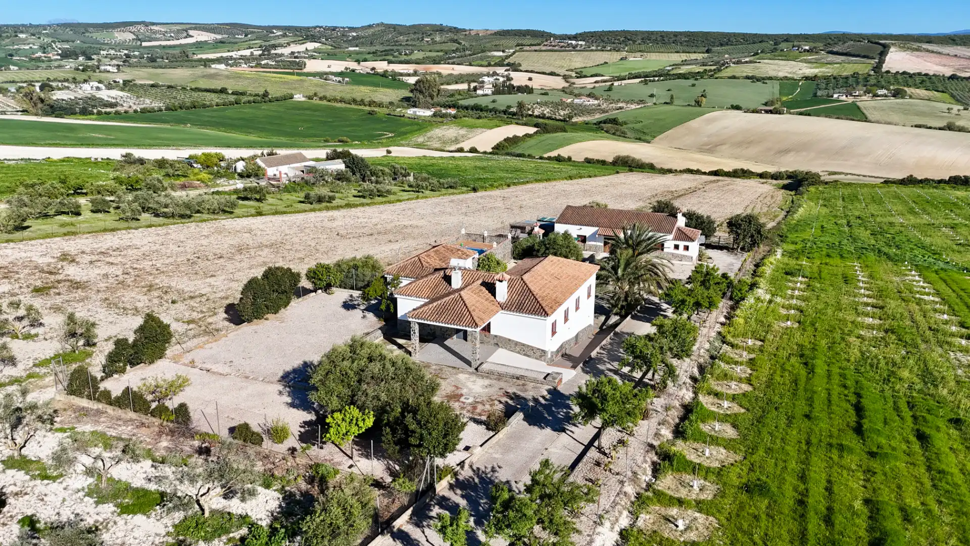 Vista exterior de Finca rústica en venta en Arcos de la Frontera con Aire acondicionado, Calefacción y Jardín privado