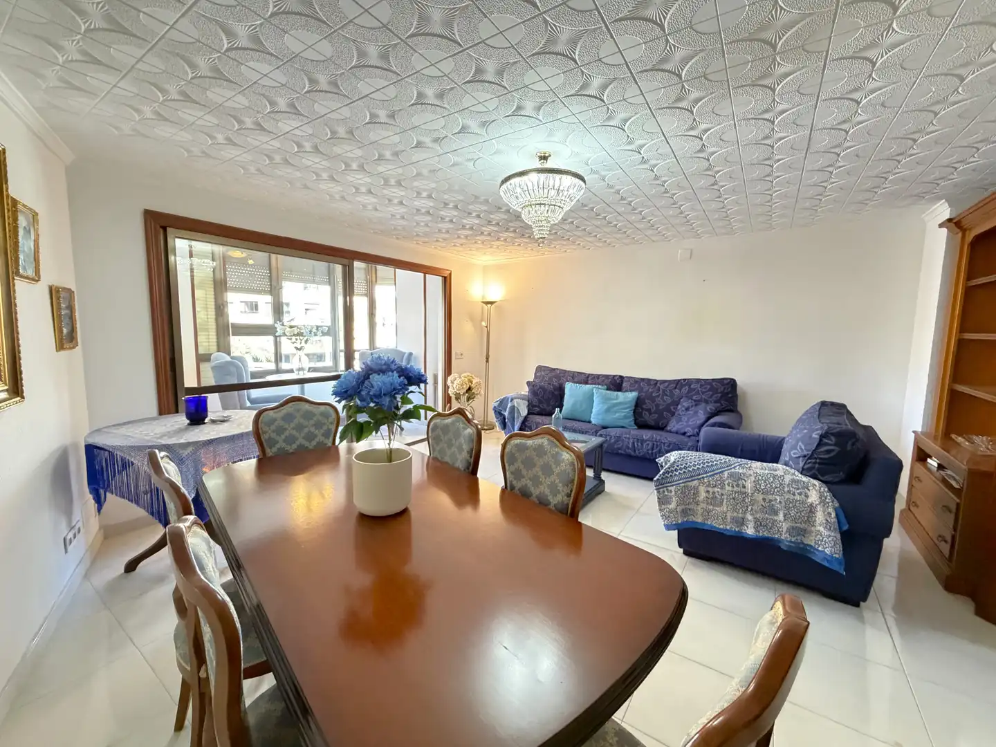 Comedor de Piso de alquiler en Alicante / Alacant con Aire acondicionado, Terraza y Amueblado