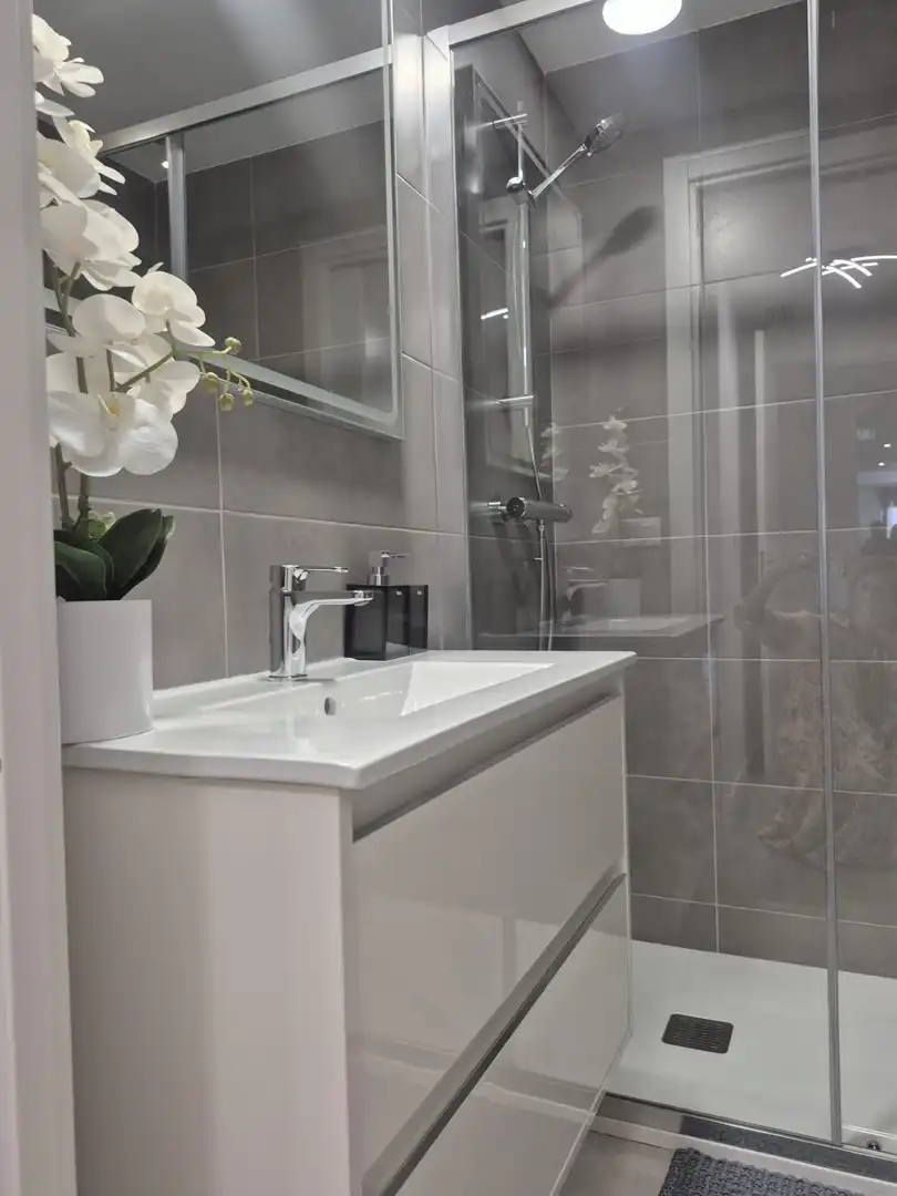 Baño de Piso de alquiler en Alicante / Alacant con Aire acondicionado, Calefacción y Terraza