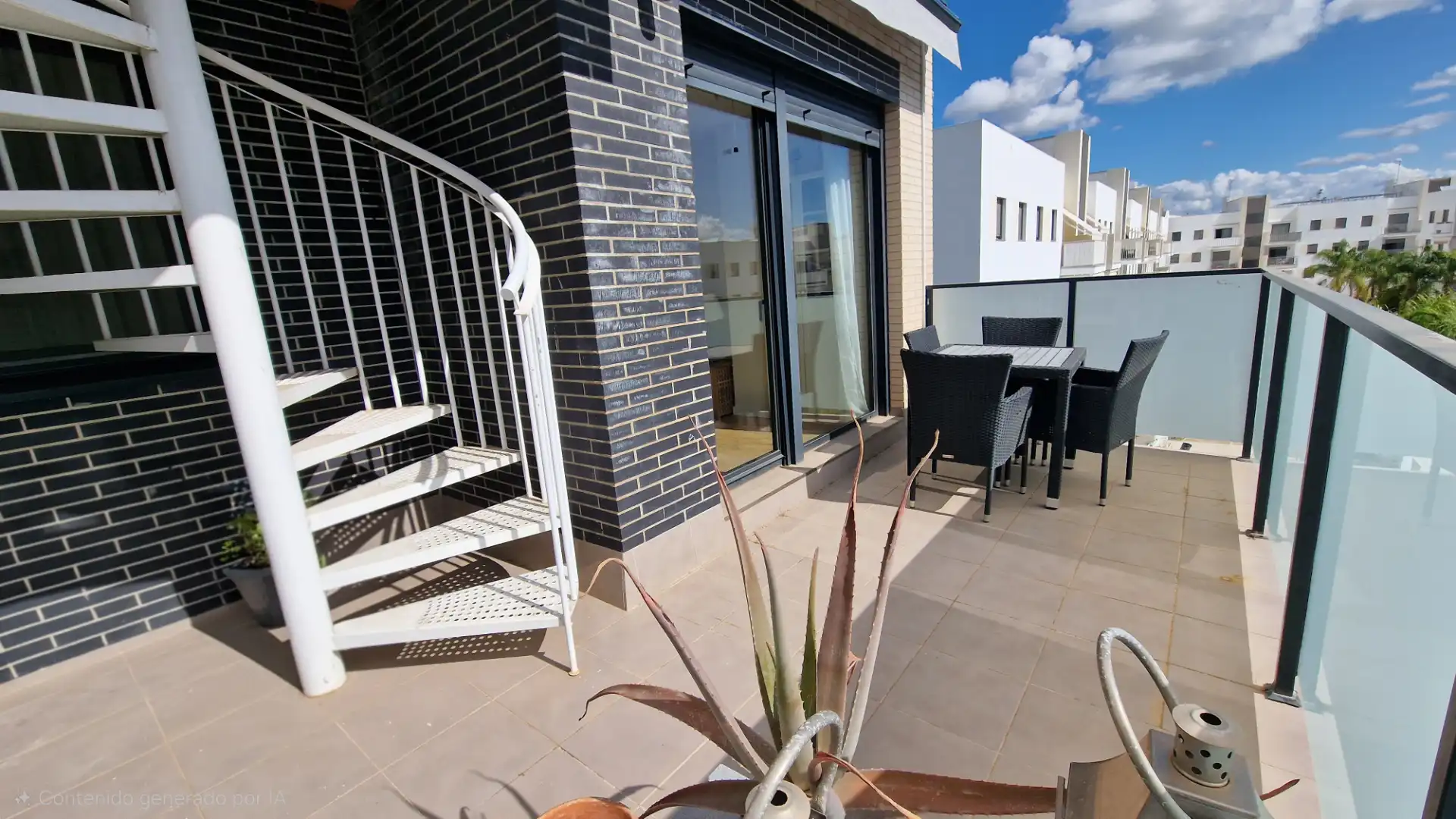 Terrasse von Dachboden zum Verkauf in San Juan de Aznalfarache mit Klimaanlage, Abstellraum und Gemeinschaftspool