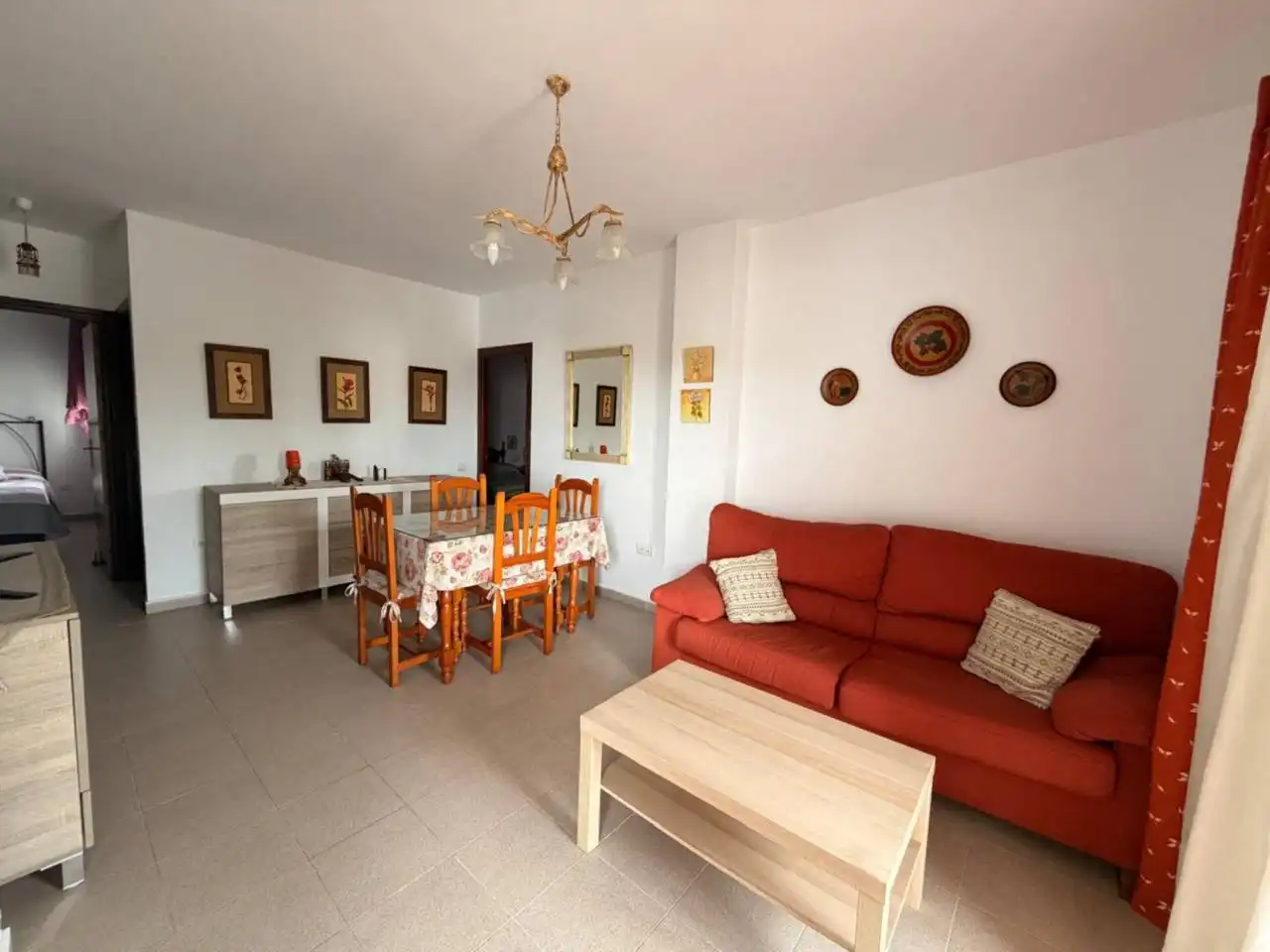 Wohnzimmer von Wohnung zum Verkauf in Chiclana de la Frontera mit Klimaanlage, Terrasse und Abstellraum